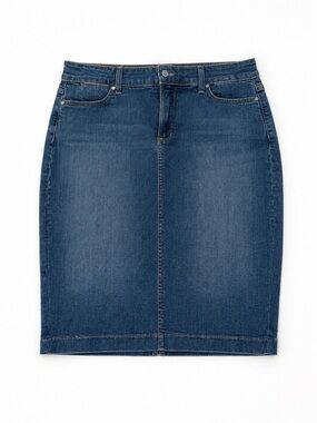 NYDJ Dark Blue Denim Skirt size 10